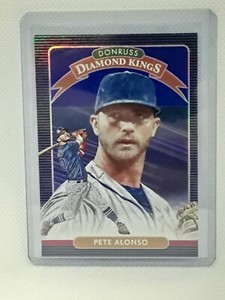 Pete Alonso 2020 Donruss Diamond Kings - #7 BLUE FOIL - New York NY Mets