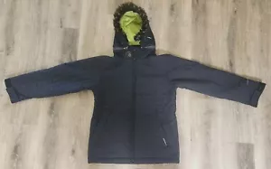 Volcom Womens Medium Black Jacket Snow Thermonite Snowboard Puzzle Piece Vented - Picture 1 of 19