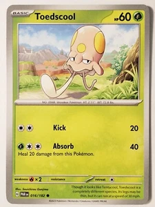 Toedscool 016/182 Casi Nuevo/M - Tarjeta de Pokémon Paradox Rift - $2 Envío Combinado - Imagen 1 de 3