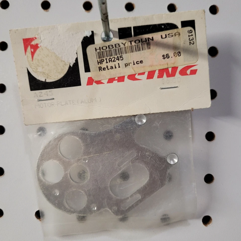 Vintage HPI Racing A245 Motor Plate Aluminum NIP NOS - Image 1 of 1
