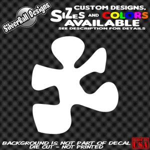 Autism Symbol Custom Vinyl sticker Laptop Bumper Car Window Awareness Support - Picture 1 of 1