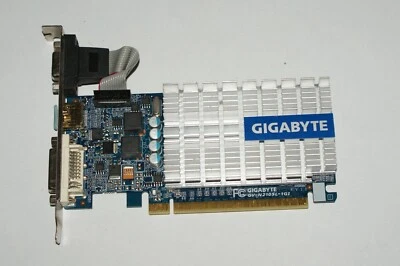 Gigabyte Nvidia GeForce GT210 1GB  DVI/VGA/HDMI Silent Graphics Card - Image 1 of 3