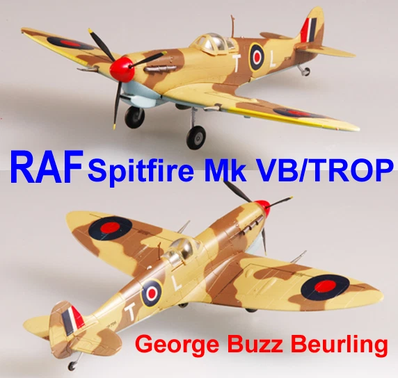 Easy Model 1/72 RAF Spitfire Mk VB/TROP George Buzz Beurling 249 Sqn 1942 #37218 - Image 1 of 4