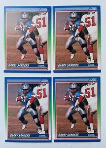 1990 Score Barry Sanders #20 Detroit Lions lot of  4 cards HOF - Picture 1 of 2