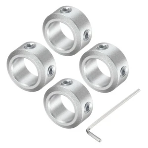 Set Screw Shaft Collar for 10mm Shaft, Clamping Collars 16mm OD, 8mm Th (4pcs) - Picture 1 of 5