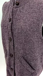 Chaleco suéter púrpura de colección años 90 EDDIE BAUER para mujer L mezcla de lana hecho en EE. UU. ¡Usado en excelente condición! * - Imagen 1 de 8