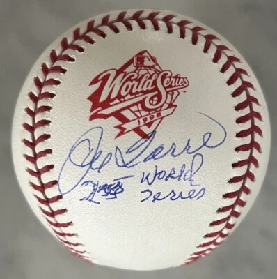 JOE TORRE AUTOGRAPH SIGNED 1998 WORLD SERIES BASEBALL 2ND WS YANKEES HOF JSA - Image 1 of 3