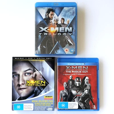 X-Men Blu-ray Bundle x 5 Movies 11-Discs Trilogy First Class Days Of Future Past - Image 1 of 4