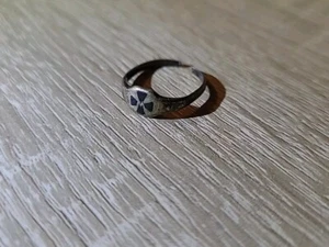 Ring Eisernes Kreuz 1914 Patriotisch WW1 WK1 Silber Schmuck 800 Punziert 15,5mm - Bild 1 von 3