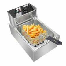 Commercial 10L 2500W Electric Deep Fryer Fat Chip Single Tank Stainless Steel
