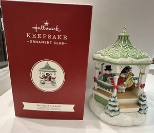 2020 Hallmark Keepsake Ornament - Snowman Band Magic Light Motion Club Christmas - Picture 1 of 10