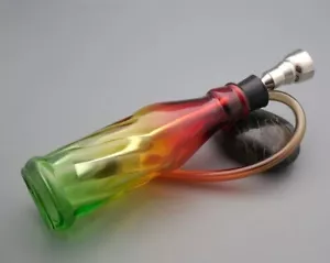 Colorido vidrio bong hierba de agua pipa para fumar tabaco humo hookah shisha - Imagen 1 de 5
