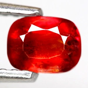 0.60Ct. Natural Gemstone Spinel Orangish Red Cushion Facet Myanmar Ravishing - Picture 1 of 7