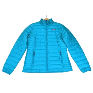 Patagonia Womens Down Sweater Jacket Lightweight Puffer Blue 84683 Women's Large - Picture 1 of 8