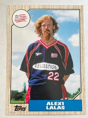 Alexi Lalas 2017 Topps MLS 5x7 Jumbo SP #d 6/49 USMNT Revolution Galaxy Padova - Image 1 of 3
