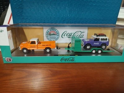 2025 M2 Hauler Coca Cola 1969 Ford F100 Orange&‘66 Bronco Purple ontrailer TW35  - Image 1 of 4