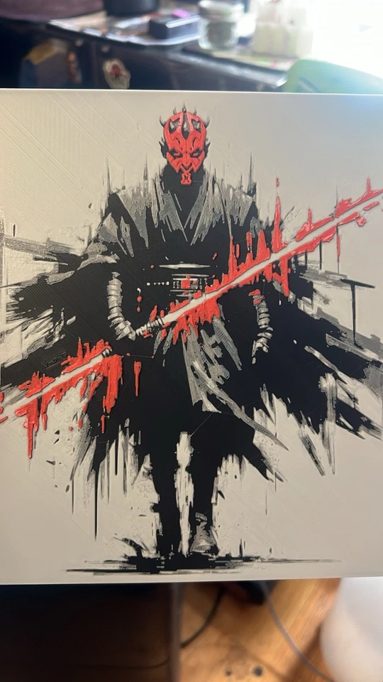 Darth Maul Fan Art 3d Printed Sith Starwars Jedi Picture — 第 1/1 张图片