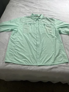 Cabela's Guidewear Shirt Mens 3XLT UPF 50 Vented Long Sleeve Button Up Fishing - Picture 1 of 16