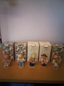 Cherished Teddies X 5 Figures Enesco Russia,USA,England,Spain,India - Picture 1 of 6