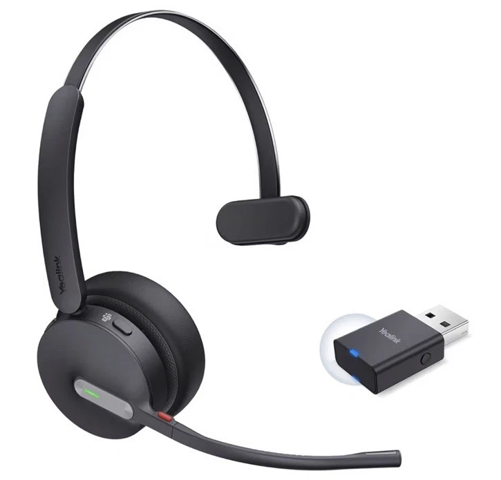 Yealink WH64 Hybrid Mono Wireless Headset mit DECT-Dongle, - Bild 1 von 1