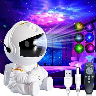 Astronaut Galaxy Space Star Bedroom Projector Night Light for Kids Child Gift