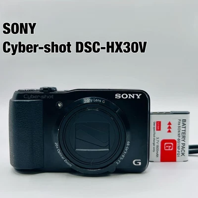 Sony Cyber-shot DSC-HX30V Digital Camera Black 18.0 MP Japanese only Used #170 - Image 1 of 4