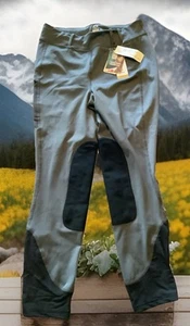 NOBLE women’s large Gray gravity balance riding tights. NWT $79 Retail - Picture 1 of 3