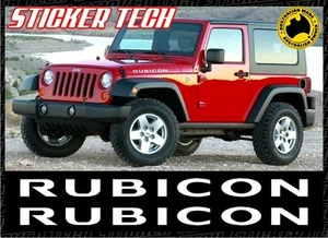 JK JEEP WRANGLER RUBICON 07 - 14 FRONT HOOD BONNET VINYL STICKER DECAL MOPAR OEM - Picture 1 of 6