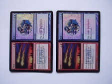 MTG Fire + Ice foil promo English version 4 sheets Played