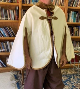 Vintage Renaissance style Bill Atkinson Glen of Michigan poncho cape w/ buckles - Picture 1 of 19