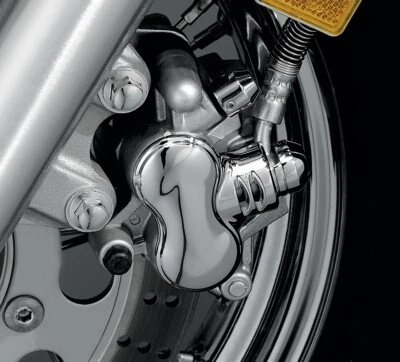 Kawasaki VN1500A Vulcan 1996-1999 tampa de pinça de freio frontal cromada para Kuryakyn - Imagem 1 de 3