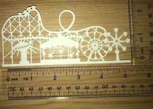 5 PARQUE DE DIVERSIONES papel cartucho troquelado adornos álbum de recortes - Imagen 1 de 25
