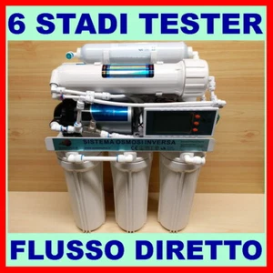 DEPURATORE ACQUA IMPIANTO A 6 STADI AD OSMOSI INVERSA A PRODUZIONE DIRETTA 700 T - Foto 1 di 3