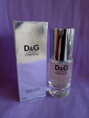 D & G 女性 Dolce Gabbana 复古淡香水喷雾 50 毫升 1.7 盎司全新带盒 — 第 1/3 张图片