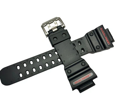 Подлинный сменный ремешок Casio ДЛЯ GX56-1A GXW56-1A ЧЕРНЫЙ GX-56 НОВЫЕ КРАСНЫЕ БУКВЫ - Изображение 1 из 3