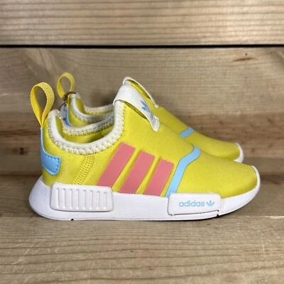 NUEVO Talla 4K - Adidas NMD 360 I Amarillo Rosa Unisex Niño Bebé Tenis GY9158 Foto 1 de 4
