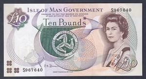 Isle of Man P-44 b. (1998) 10 Pounds. Sign -7. Queen Elizabeth 11 Portrait. UNC - Imagen 1 de 2