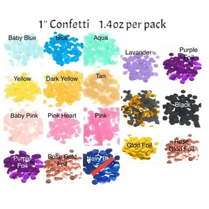 Tissue Metallic Confetti Custom Table Decoration Baby Shower Birthday Wedding - Picture 1 of 3
