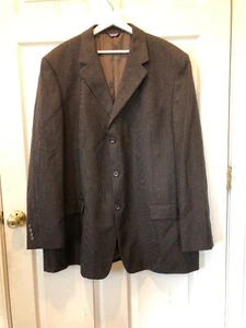 BOTANY FIVE HUNDRED 500 Mens 50 X-Long Brown 100% Pure Wool Suit Jacket - Picture 1 of 12