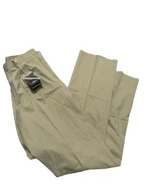 Pantalones para hombre Cutter & Buck plisados mezcla de algodón beige TWill Measures 34 X 38 nuevos con etiquetas Foto 1 de 4