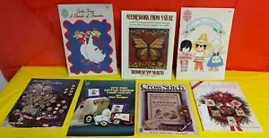 6 Vintage cross stitch Magazines & 1 book-#'s 12/41& 65 by Gloria & Pat +4 - Picture 1 of 9