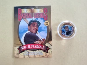 Willie Stargell 1999 Merrick Mint Pitts. Legends Card & Colorized State Quarter - Bild 1 von 2