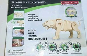 Robotime Säbelzahntiger echter Roboter Dinosaurier 75 Teile Neu - Bild 1 von 17