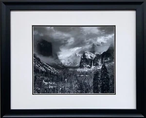 Ansel Adams "Clearing Winter Storm - Yosemite" NEW Custom Framed lithograph ART - Picture 1 of 3