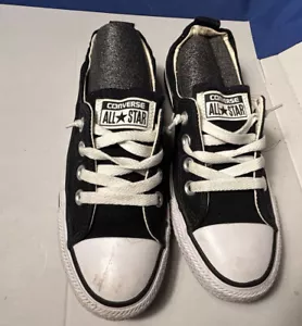 Converse All Star Unisex Sneakers Black Preowned Size 6 - Picture 1 of 3