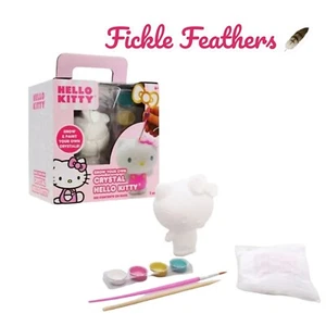 Hello Kitty GROW & PAINT Your Own Crystal Set Sanrio Gift NEW - Picture 1 of 13