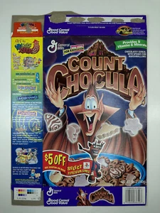 1999 Count Chocula caja de cereales oferta PlayStation Crash Bandicoot Spyro Tomba - Imagen 1 de 2