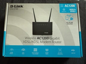 D-Link Modem Router DSL 3788 Ac1200 Vdsl2 Adsl2 Dual Band Black - Foto 1 di 1