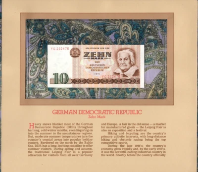 Most Treasured Banknotes GDR East Germany 1971 10 Marks P-28r UNC REPLACEMENT YG - Image 1 of 3