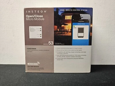 New In Box Insteon Open Close Micro Module 53 2444-292 Blinds Projector Theater - Image 1 of 2